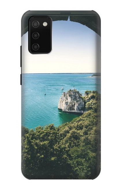 W3865 Europe Duino Beach Italy Hard Case and Leather Flip Case For Samsung Galaxy A02s, Galaxy M02s  (NOT FIT with Galaxy A02s Verizon SM-A025V)
