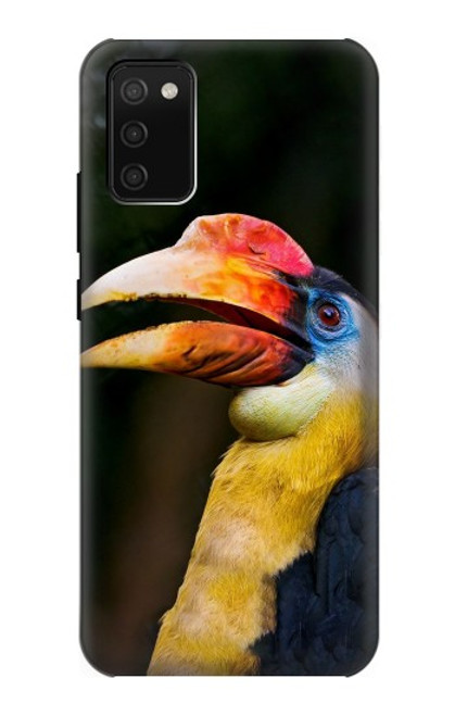W3876 Colorful Hornbill Hard Case and Leather Flip Case For Samsung Galaxy A02s, Galaxy M02s  (NOT FIT with Galaxy A02s Verizon SM-A025V)