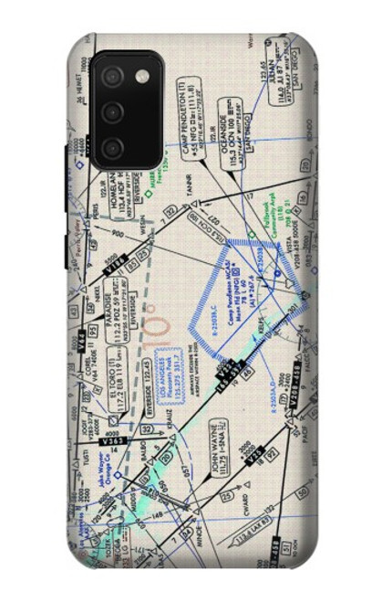 W3882 Flying Enroute Chart Hard Case and Leather Flip Case For Samsung Galaxy A02s, Galaxy M02s  (NOT FIT with Galaxy A02s Verizon SM-A025V)