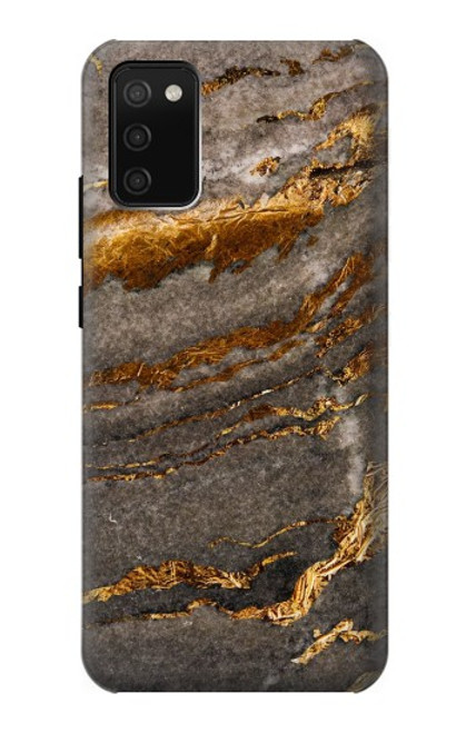 W3886 Gray Marble Rock Hard Case and Leather Flip Case For Samsung Galaxy A02s, Galaxy M02s  (NOT FIT with Galaxy A02s Verizon SM-A025V)