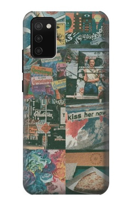 W3909 Vintage Poster Hard Case and Leather Flip Case For Samsung Galaxy A02s, Galaxy M02s  (NOT FIT with Galaxy A02s Verizon SM-A025V)