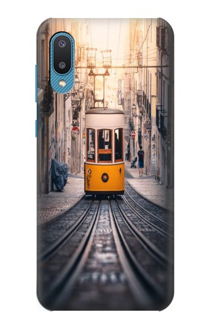 W3867 Trams in Lisbon Hard Case and Leather Flip Case For Samsung Galaxy A04, Galaxy A02, M02