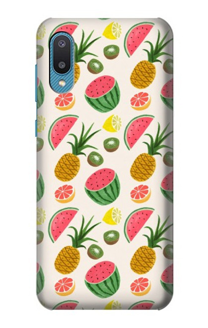 W3883 Fruit Pattern Hard Case and Leather Flip Case For Samsung Galaxy A04, Galaxy A02, M02