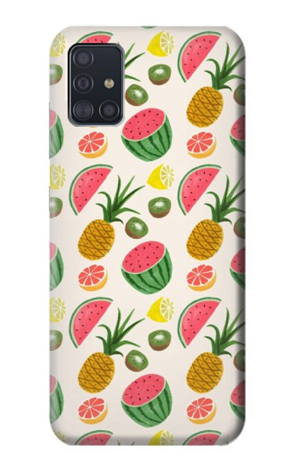 W3883 Fruit Pattern Hard Case and Leather Flip Case For Samsung Galaxy A51