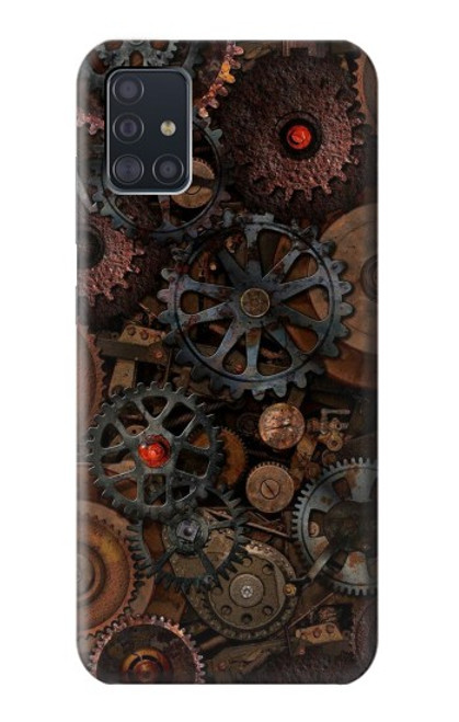 W3884 Steampunk Mechanical Gears Hard Case and Leather Flip Case For Samsung Galaxy A51