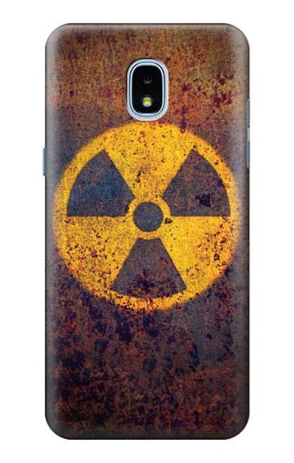 W3892 Nuclear Hazard Hard Case and Leather Flip Case For Samsung Galaxy J3 (2018), J3 Star, J3 V 3rd Gen, J3 Orbit, J3 Achieve, Express Prime 3, Amp Prime 3