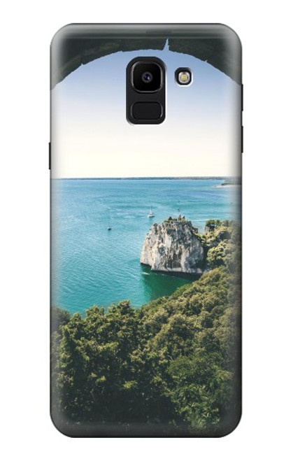 W3865 Europe Duino Beach Italy Hard Case and Leather Flip Case For Samsung Galaxy J6 (2018)