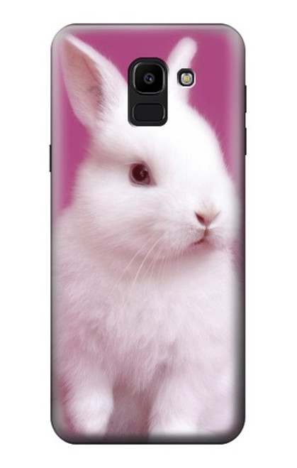 W3870 Cute Baby Bunny Hard Case and Leather Flip Case For Samsung Galaxy J6 (2018)