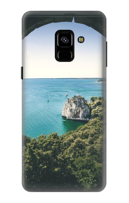W3865 Europe Duino Beach Italy Hard Case and Leather Flip Case For Samsung Galaxy A8 (2018)