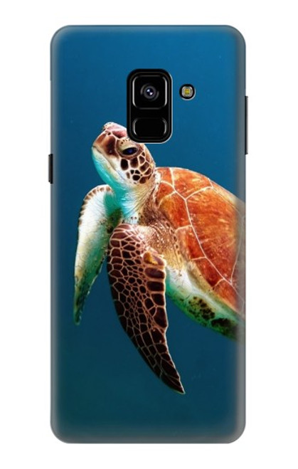 W3899 Sea Turtle Hard Case and Leather Flip Case For Samsung Galaxy A8 (2018)