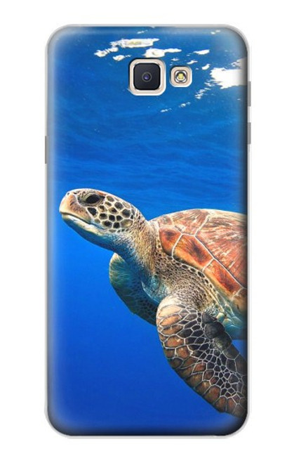 W3898 Sea Turtle Hard Case and Leather Flip Case For Samsung Galaxy J7 Prime (SM-G610F)