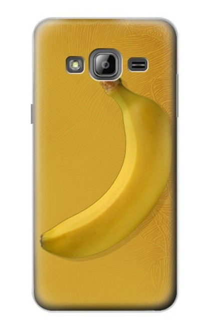 W3872 Banana Hard Case and Leather Flip Case For Samsung Galaxy J3 (2016)