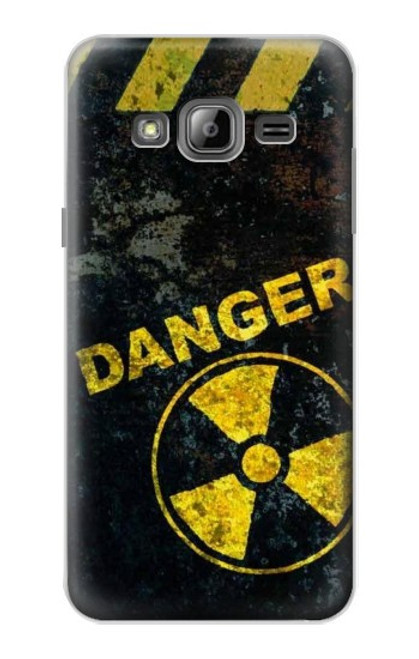 W3891 Nuclear Hazard Danger Hard Case and Leather Flip Case For Samsung Galaxy J3 (2016)