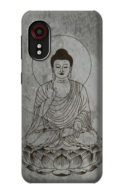 W3873 Buddha Line Art Hard Case and Leather Flip Case For Samsung Galaxy Xcover 5