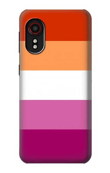 W3887 Lesbian Pride Flag Hard Case and Leather Flip Case For Samsung Galaxy Xcover 5