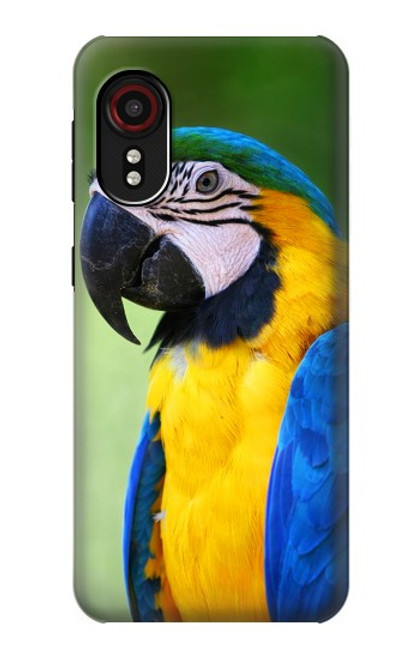W3888 Macaw Face Bird Hard Case and Leather Flip Case For Samsung Galaxy Xcover 5