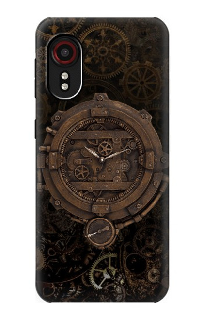 W3902 Steampunk Clock Gear Hard Case and Leather Flip Case For Samsung Galaxy Xcover 5