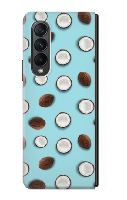 W3860 Coconut Dot Pattern Hard Case For Samsung Galaxy Z Fold 3 5G