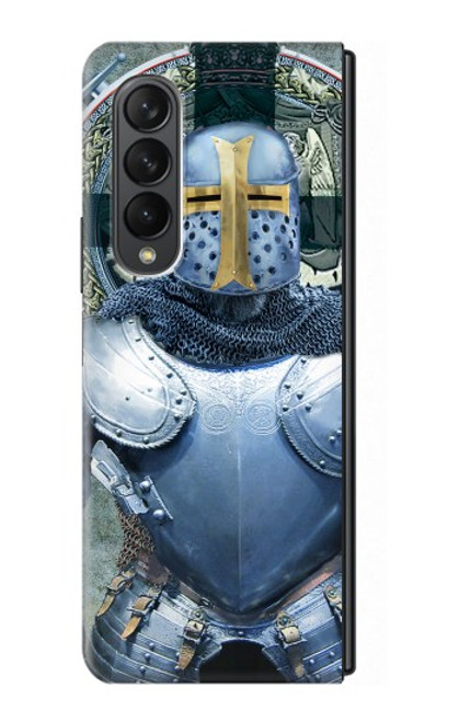 W3864 Medieval Templar Heavy Armor Knight Hard Case For Samsung Galaxy Z Fold 3 5G