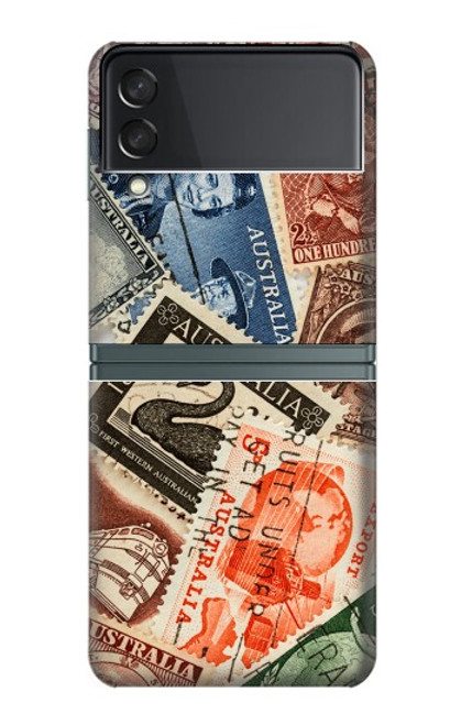 W3900 Stamps Hard Case For Samsung Galaxy Z Flip 3 5G