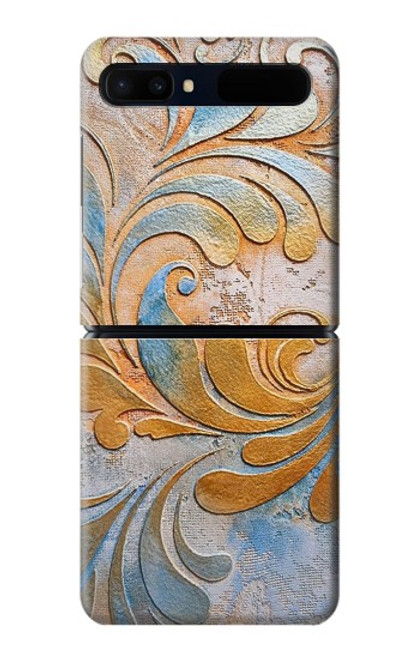 W3875 Canvas Vintage Rugs Hard Case For Samsung Galaxy Z Flip 5G