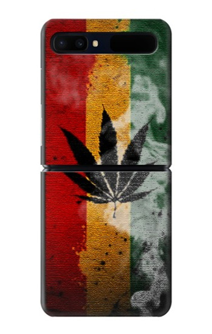 W3890 Reggae Rasta Flag Smoke Hard Case For Samsung Galaxy Z Flip 5G