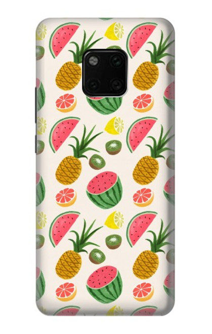 W3883 Fruit Pattern Hard Case and Leather Flip Case For Huawei Mate 20 Pro