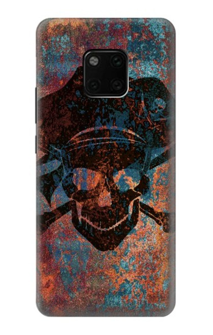 W3895 Pirate Skull Metal Hard Case and Leather Flip Case For Huawei Mate 20 Pro