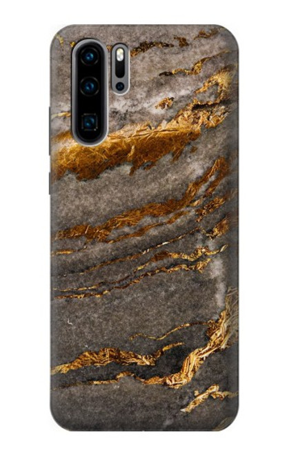 W3886 Gray Marble Rock Hard Case and Leather Flip Case For Huawei P30 Pro