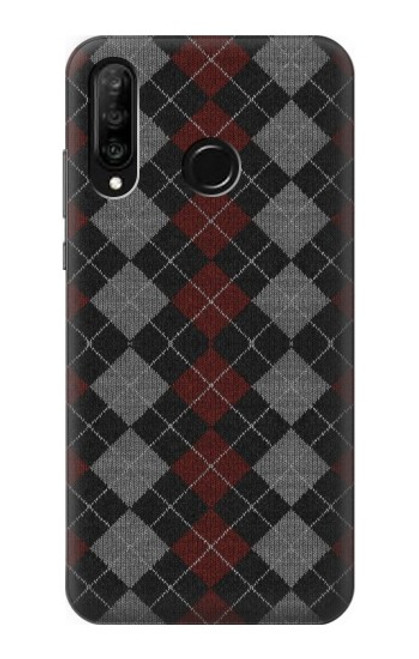 W3907 Sweater Texture Hard Case and Leather Flip Case For Huawei P30 lite