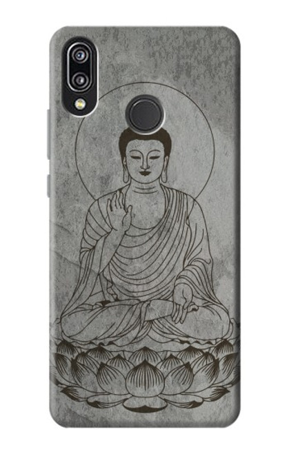 W3873 Buddha Line Art Hard Case and Leather Flip Case For Huawei P20 Lite