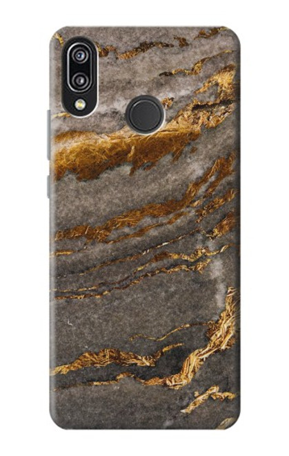 W3886 Gray Marble Rock Hard Case and Leather Flip Case For Huawei P20 Lite