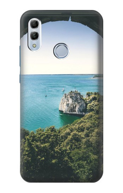 W3865 Europe Duino Beach Italy Hard Case and Leather Flip Case For Huawei Honor 10 Lite, Huawei P Smart 2019