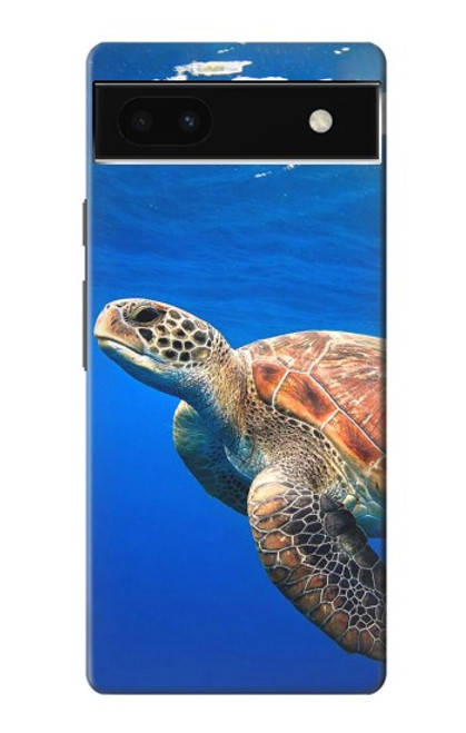 W3898 Sea Turtle Hard Case and Leather Flip Case For Google Pixel 6a