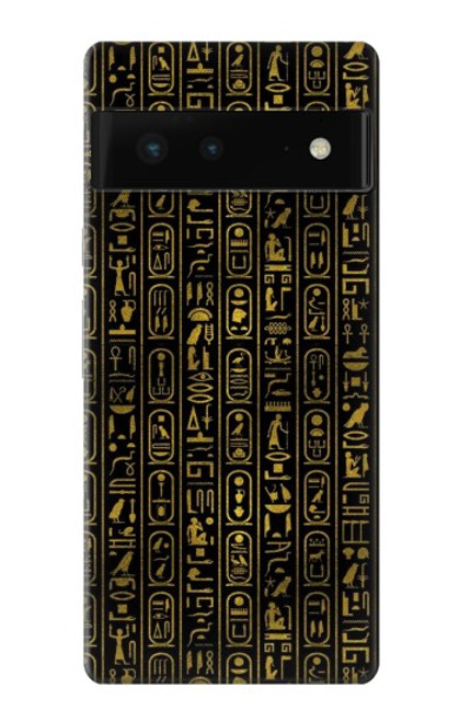 W3869 Ancient Egyptian Hieroglyphic Hard Case and Leather Flip Case For Google Pixel 6