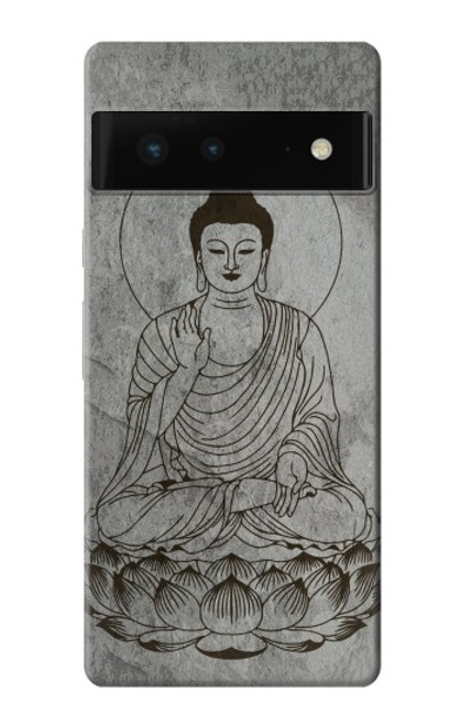 W3873 Buddha Line Art Hard Case and Leather Flip Case For Google Pixel 6