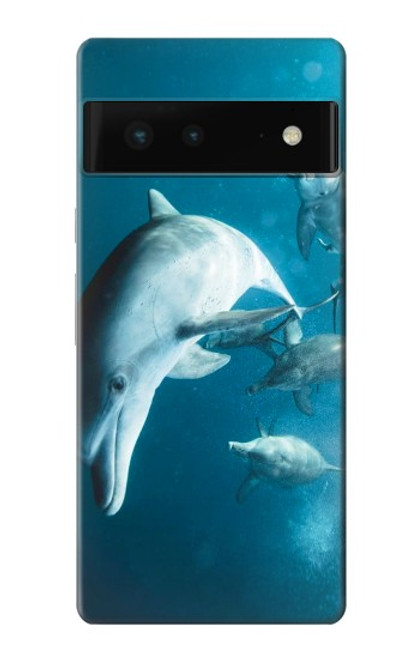 W3878 Dolphin Hard Case and Leather Flip Case For Google Pixel 6
