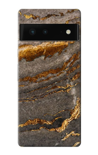 W3886 Gray Marble Rock Hard Case and Leather Flip Case For Google Pixel 6