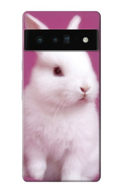 W3870 Cute Baby Bunny Hard Case and Leather Flip Case For Google Pixel 6 Pro