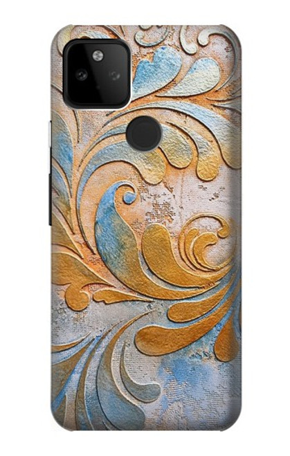 W3875 Canvas Vintage Rugs Hard Case and Leather Flip Case For Google Pixel 5A 5G