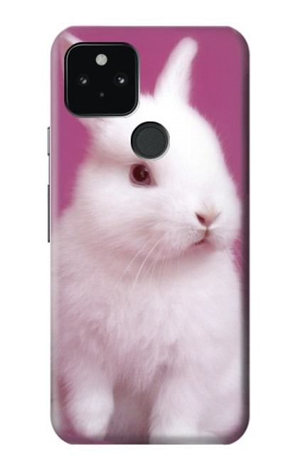 W3870 Cute Baby Bunny Hard Case and Leather Flip Case For Google Pixel 5