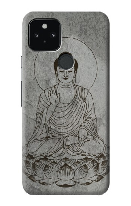 W3873 Buddha Line Art Hard Case and Leather Flip Case For Google Pixel 5