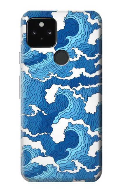 W3901 Aesthetic Storm Ocean Waves Hard Case and Leather Flip Case For Google Pixel 5