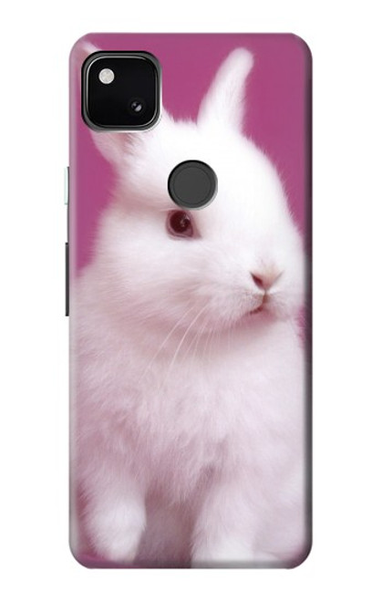 W3870 Cute Baby Bunny Hard Case and Leather Flip Case For Google Pixel 4a