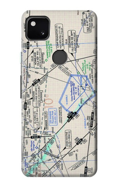 W3882 Flying Enroute Chart Hard Case and Leather Flip Case For Google Pixel 4a