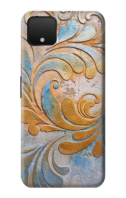 W3875 Canvas Vintage Rugs Hard Case and Leather Flip Case For Google Pixel 4