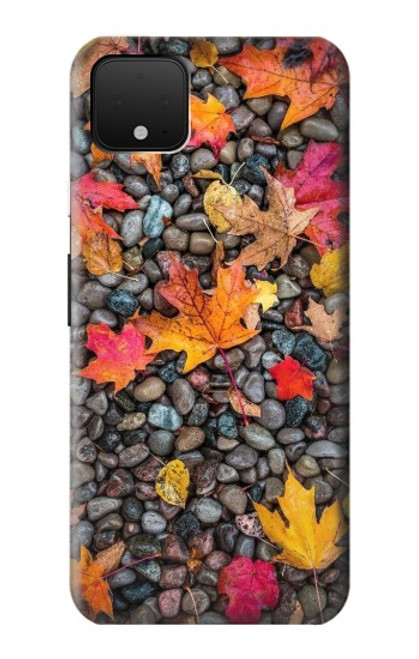 W3889 Maple Leaf Hard Case and Leather Flip Case For Google Pixel 4