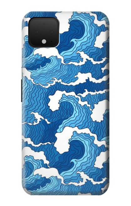 W3901 Aesthetic Storm Ocean Waves Hard Case and Leather Flip Case For Google Pixel 4