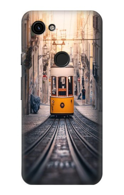 W3867 Trams in Lisbon Hard Case and Leather Flip Case For Google Pixel 3a