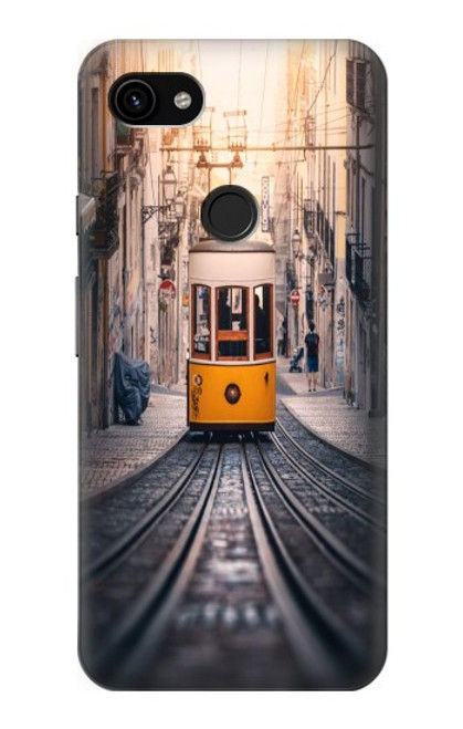 W3867 Trams in Lisbon Hard Case and Leather Flip Case For Google Pixel 3a XL
